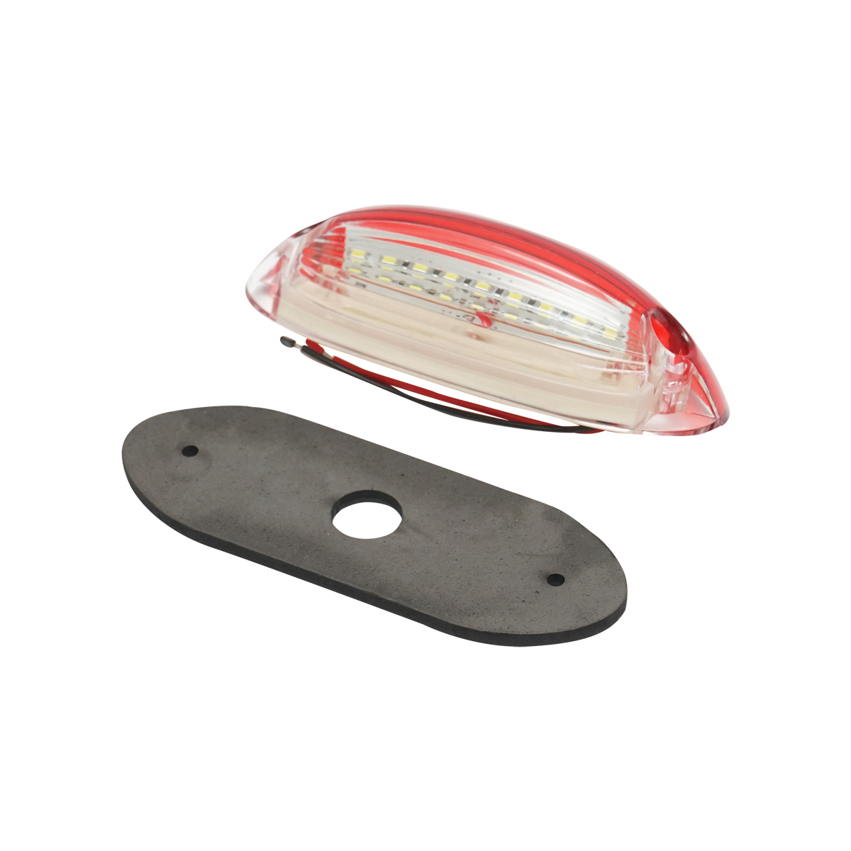 Lampa pozitie rosu-alb led 125mm 12-24V Breckner Germany