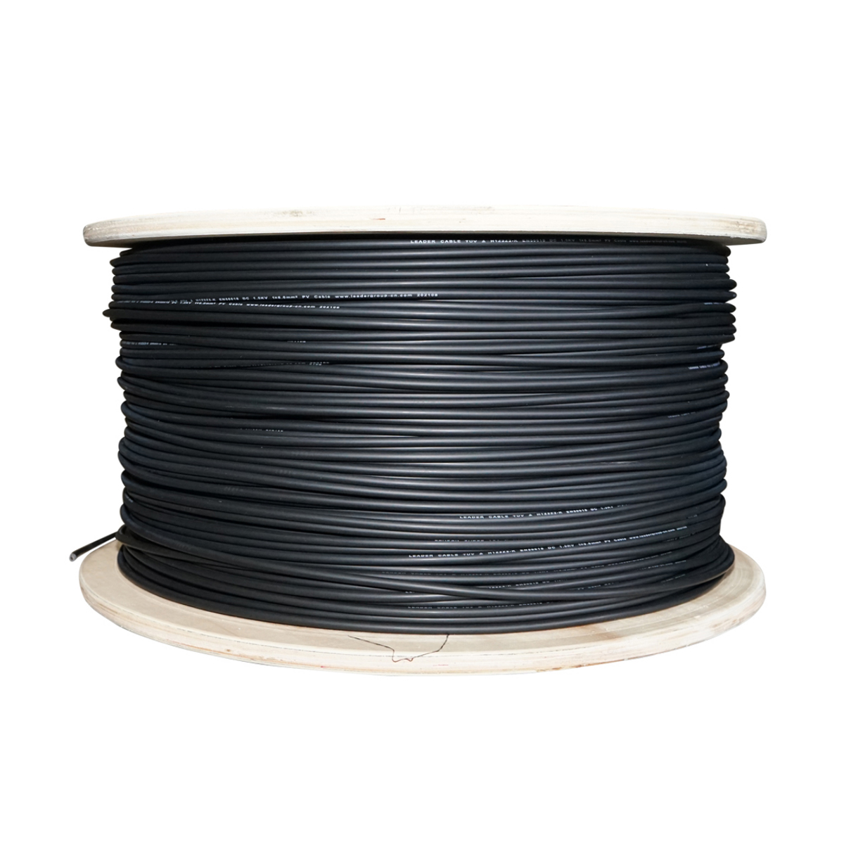 Tambur cablu panou solar 6mmx1000m negru 1.5KV, H1Z2Z2-K Leader