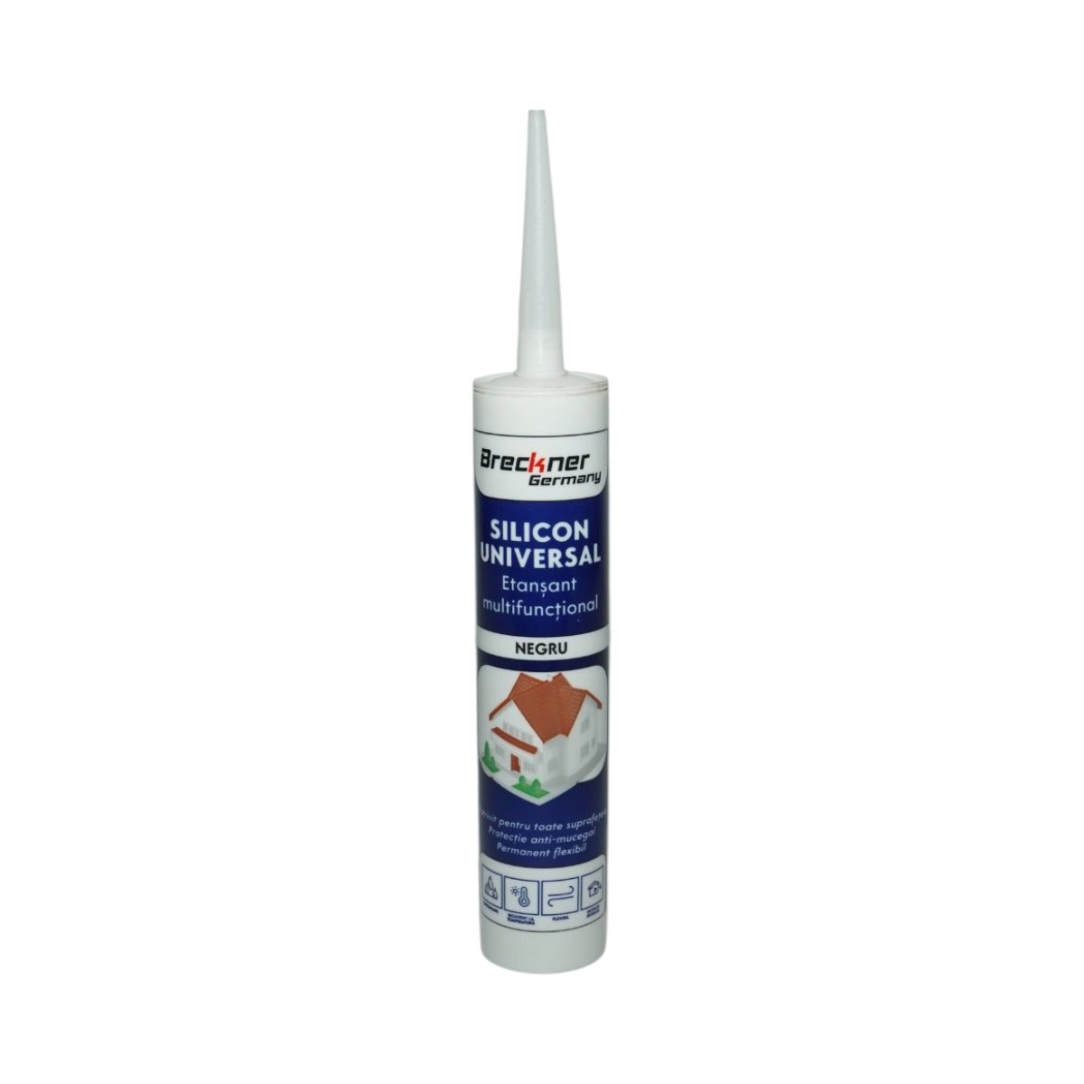 Silicon universal negru interior/exterior 300ml Breckner Germany
