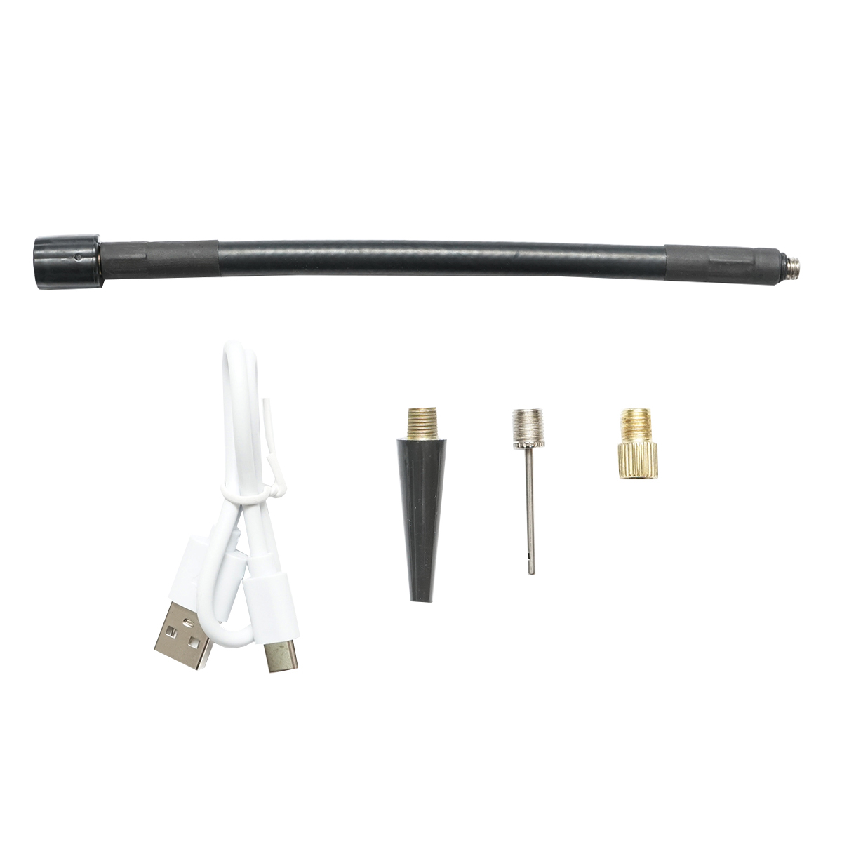 Compresor aer portabil negru 36W baterie 4000mA reincarcabila cu accesorii – imagine 6