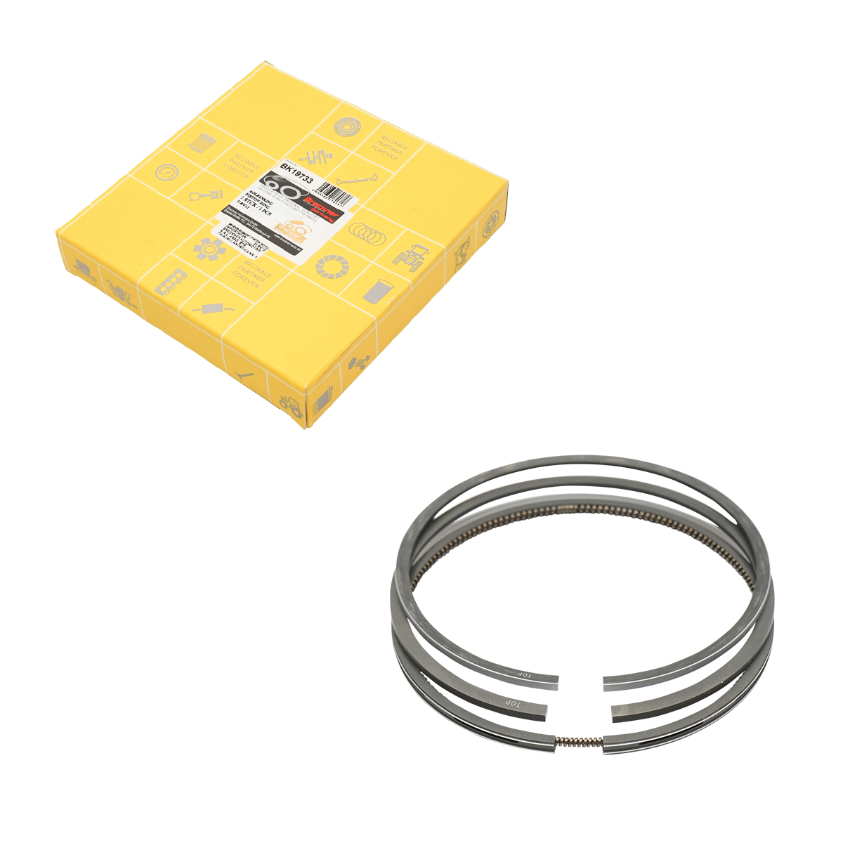 Segmenti piston motor 104-3.00x2.50x4.00mm Fiat, New Holland, Motor Iveco, OEM: 153634545, 1902451 Breckner Germany