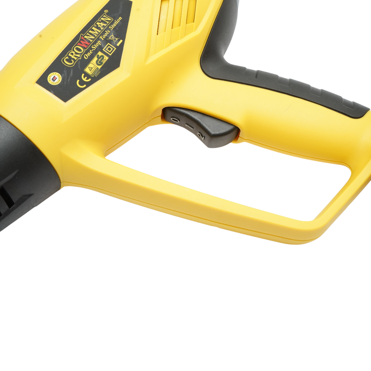 Pistol cu aer cald 2000W, 220V, debit aer 250/550 L/min, 2 trepte de temperatura 350/650°C Crownman – imagine 5