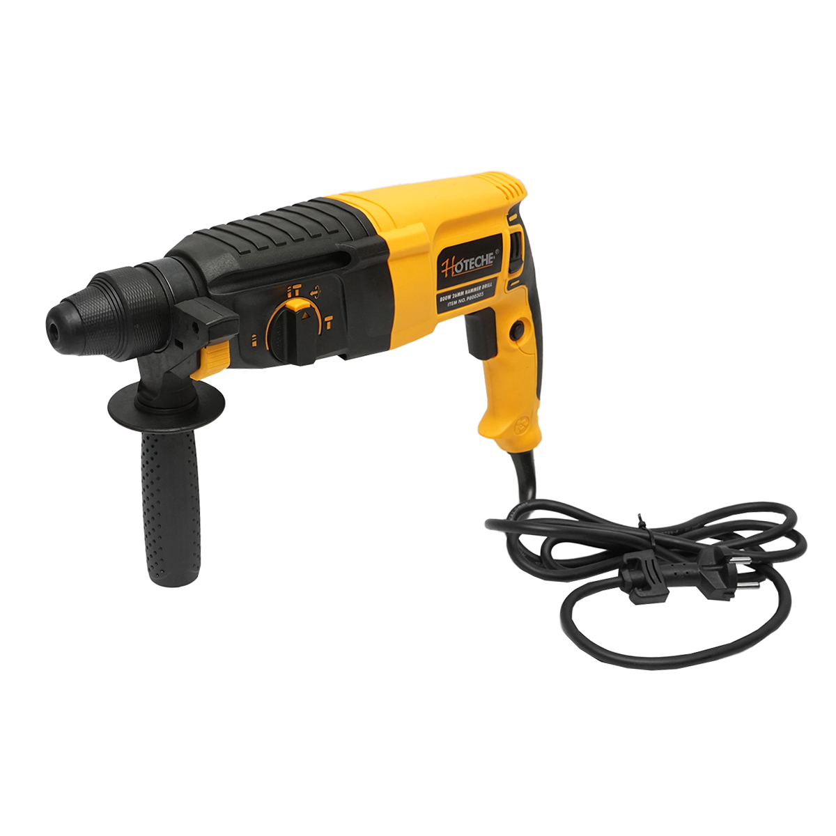 Ciocan rotopercutor cu mandrina SDS plus 800W, 3J, 1100rpm Hoteche