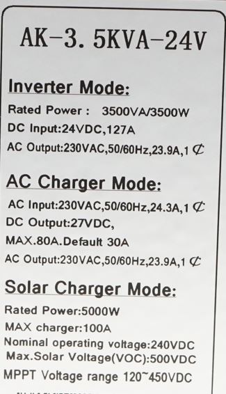 Sistem solar fotovoltaic cu invertor 3.5KW 220V ON-Grid Hibrid 100A MPPT Breckner Germay – imagine 7