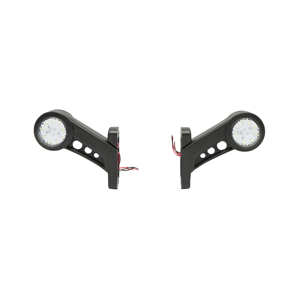 Set lampi laterale de gabarit cu LED 12-24V, rosu-alb, PVC elastic Breckner Germany – imagine 2