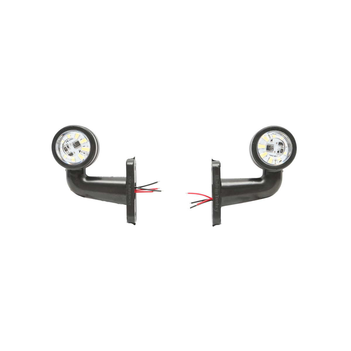 Set lampi rotative gabarit cu brate LED alba-rosu 12-24V FR1103 Breckner Germany – imagine 2
