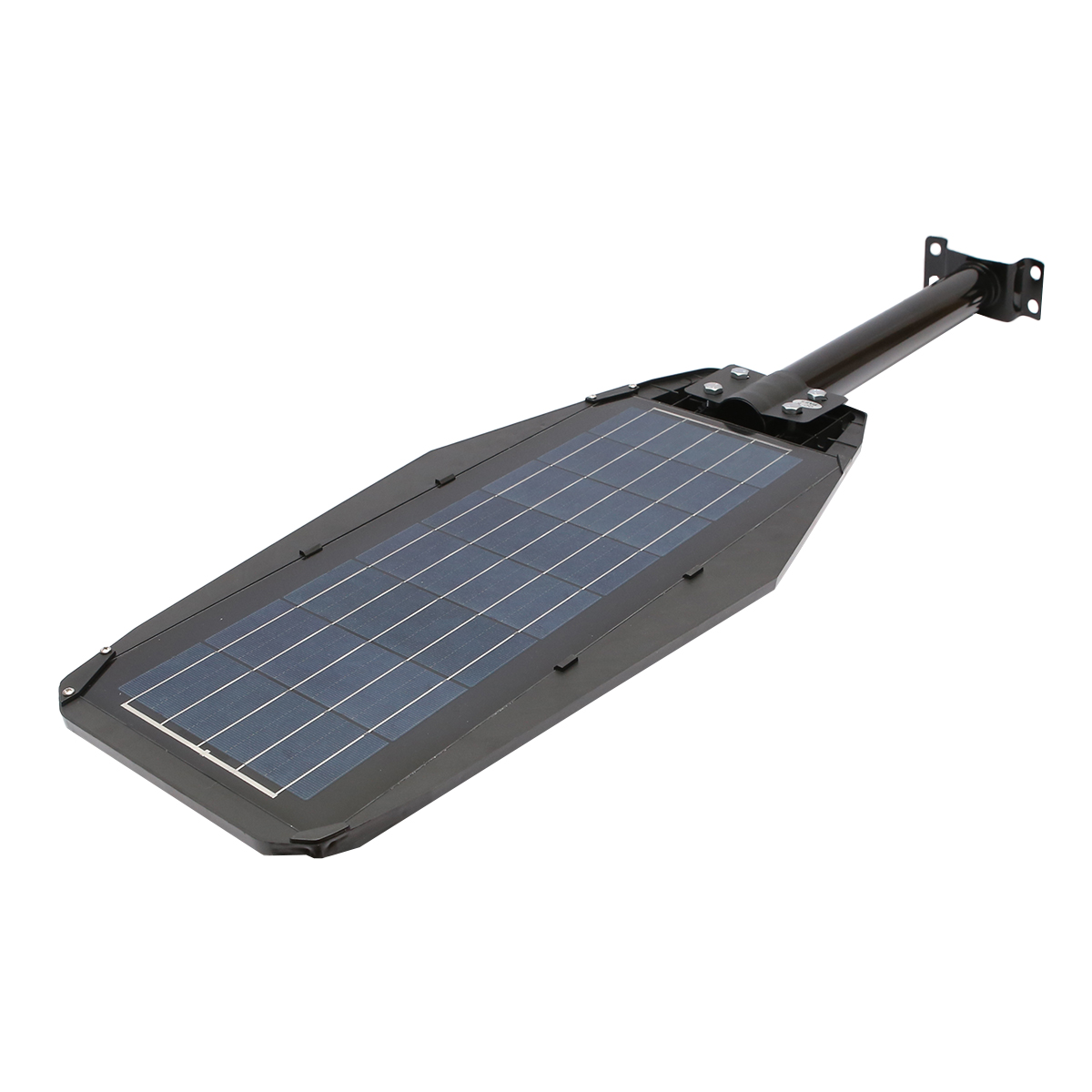 Lampa solara LED iluminat stradal 200W, 6500K, IP65 cu panou solar, senzor de miscare si prindere pe stalp Breckner Germany – imagine 5