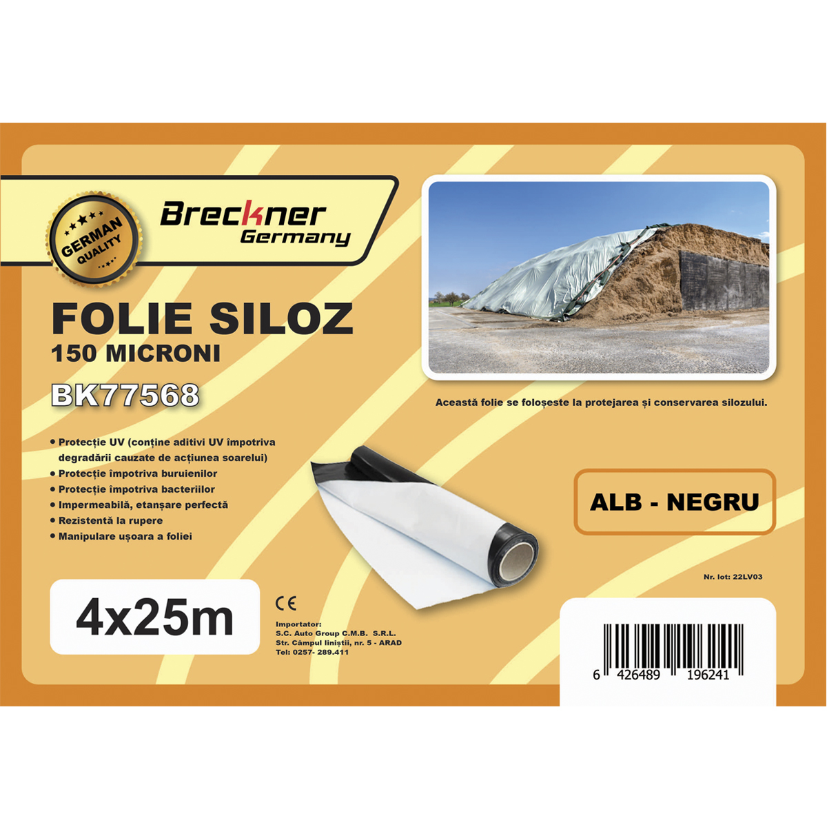 Folie siloz 4x25m 150 microni Breckner Germany – imagine 5