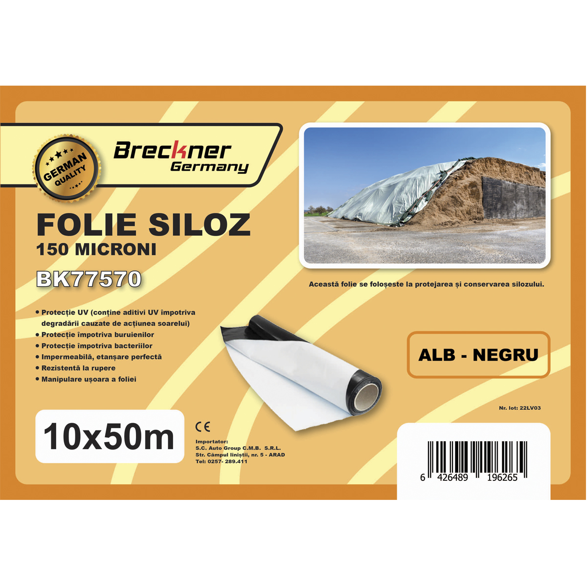 Folie siloz 10x50m 150 microni Breckner Germany – imagine 5
