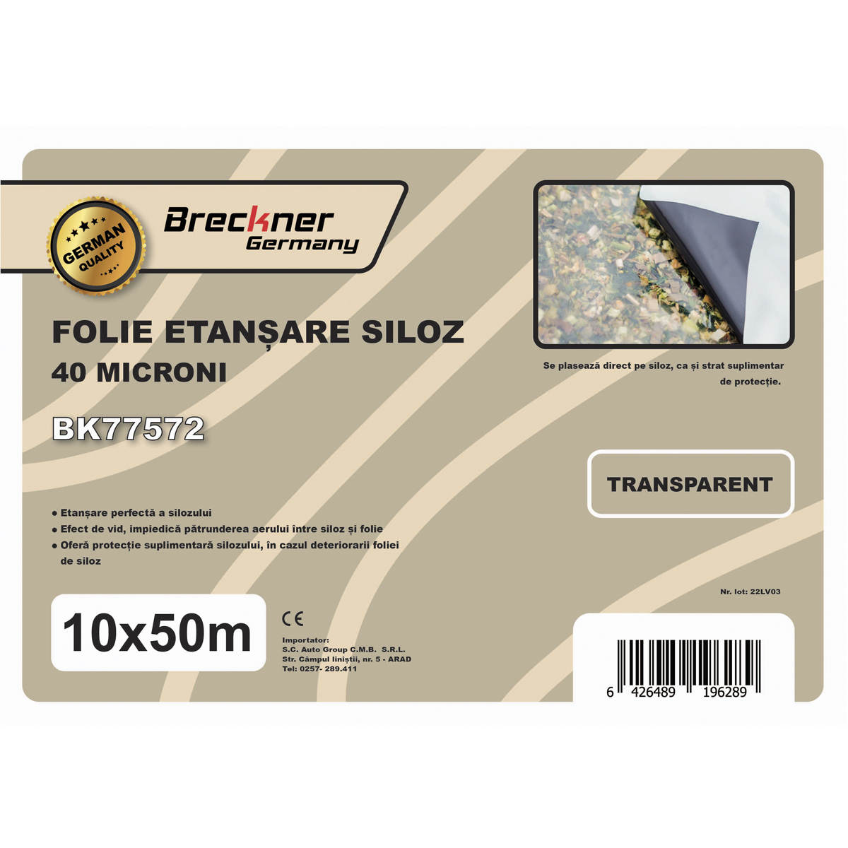 Folie siloz 10x50m 40 microni Breckner Germany – imagine 5