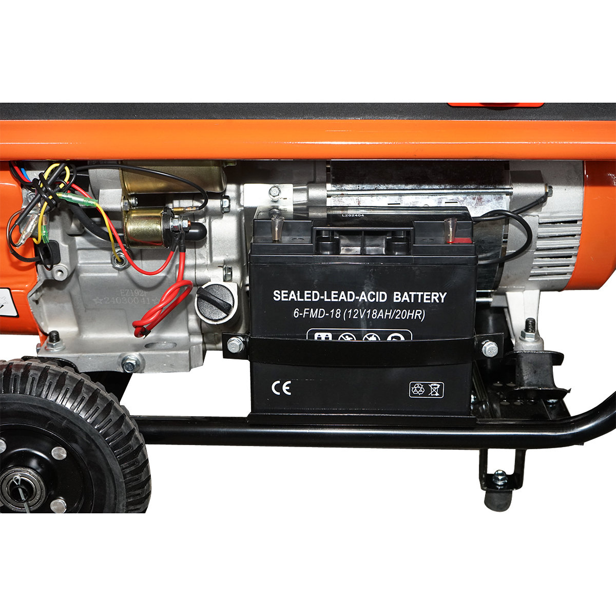 Generator electric 7.2kW/220-380V, motor pe benzina 17CP, pornire electrica/manuala THOR – imagine 5