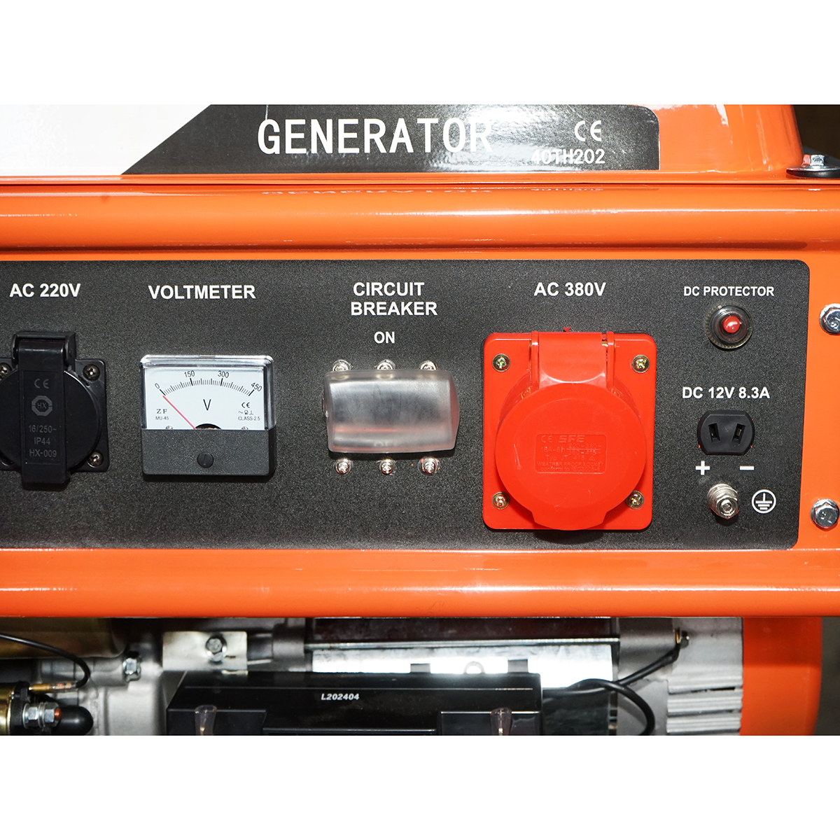 Generator electric 7.2kW/220-380V, motor pe benzina 17CP, pornire electrica/manuala THOR – imagine 7