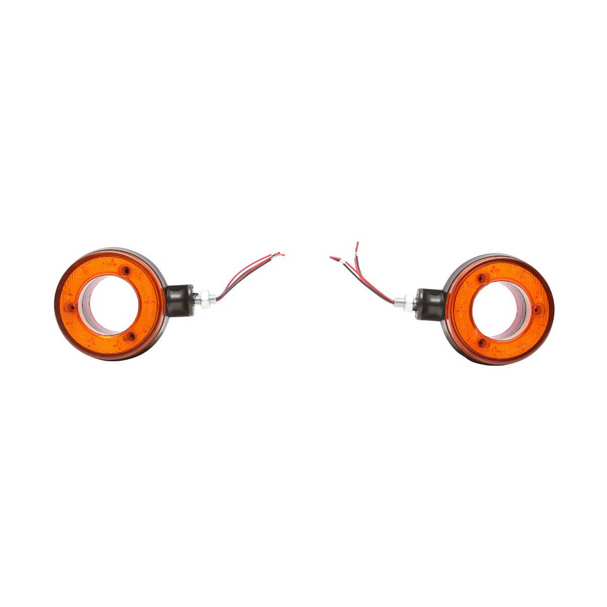 Lampa gabarit LED 12/24V pentru oglinda camion rosu/galben FR0330RY Breckner Germany – imagine 2