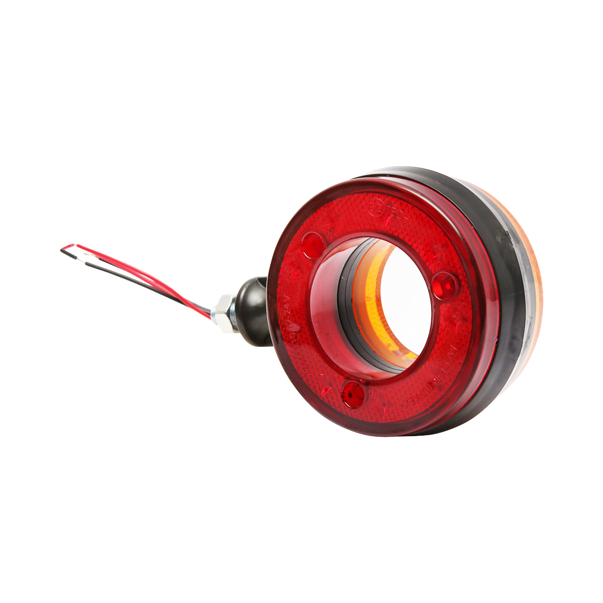 Lampa gabarit LED 12/24V pentru oglinda camion rosu/galben FR0330RY Breckner Germany – imagine 3