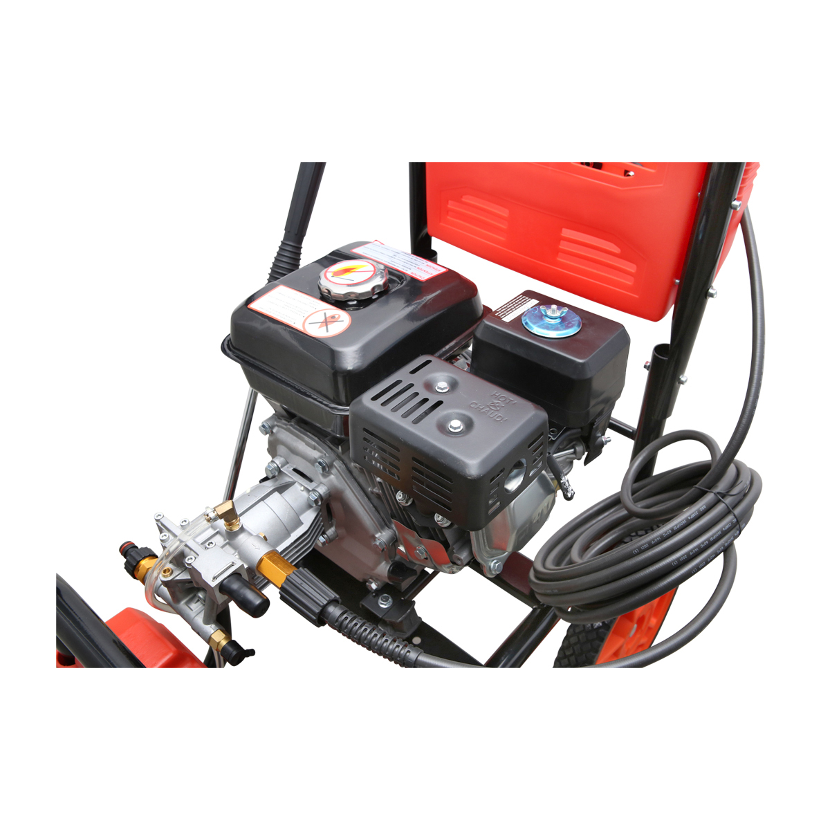 Aparat de spalat cu presiune pe benzina 7CP, 200 Bar, debit 500l/H cu furtun si pistol Breckner Germany – imagine 5