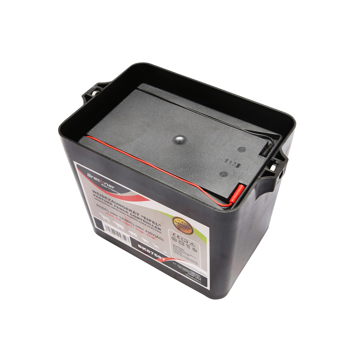 Aparat generator impulsuri 9-12/220V 1 Joule 5 km cu baterie uscata 9V/90Ah Breckner Germany – imagine 3