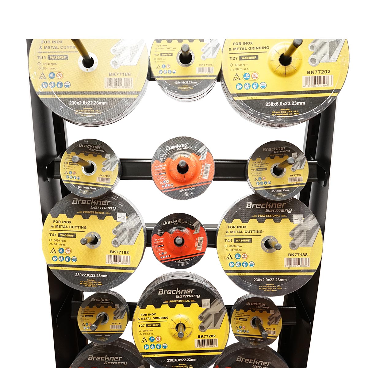 Stand prezentare panze/discuri flex echipat Breckner Germany – imagine 3