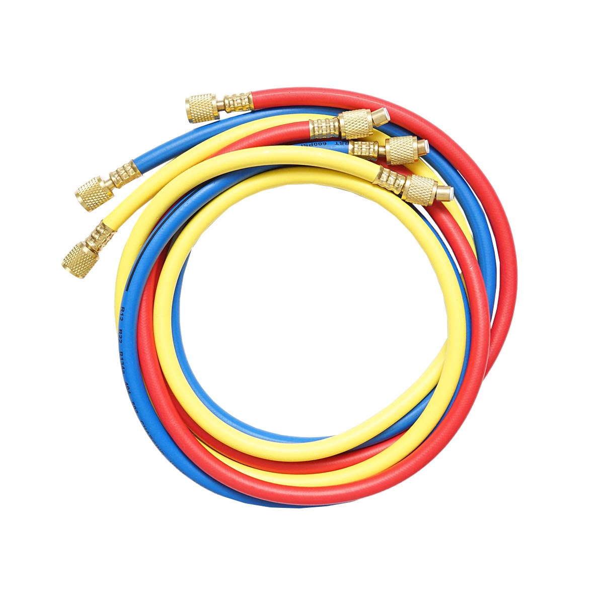 Set furtunuri agent frigorific 1.5 m pentru freon AC R143A, R502, R22, R12 Breckner Germany