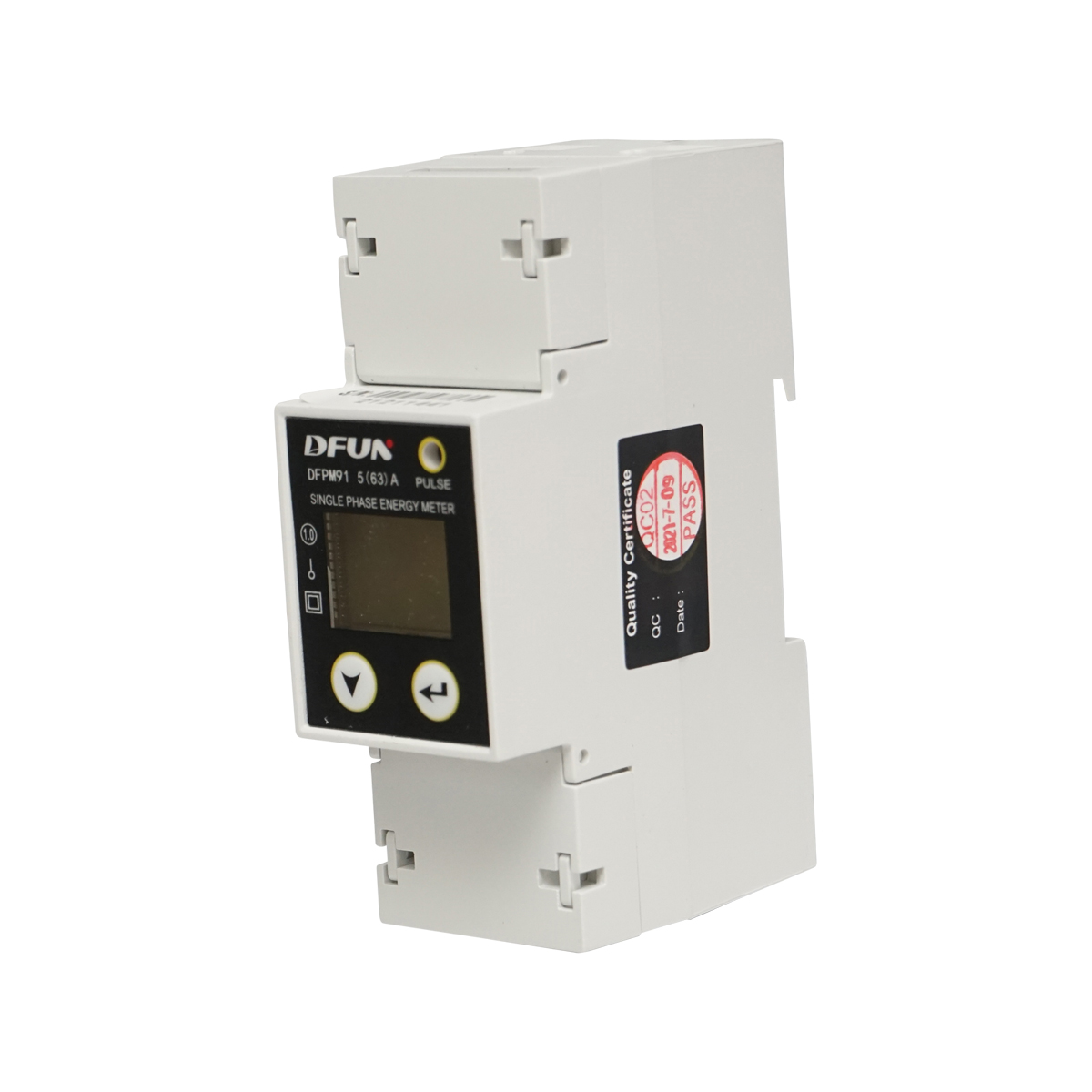 Kit releu putere DFUN DFPM91 smart meter, monofazic 220V, 63A cu siguranta digitala, transformator Split Core 600V, 50-60Hz – imagine 3