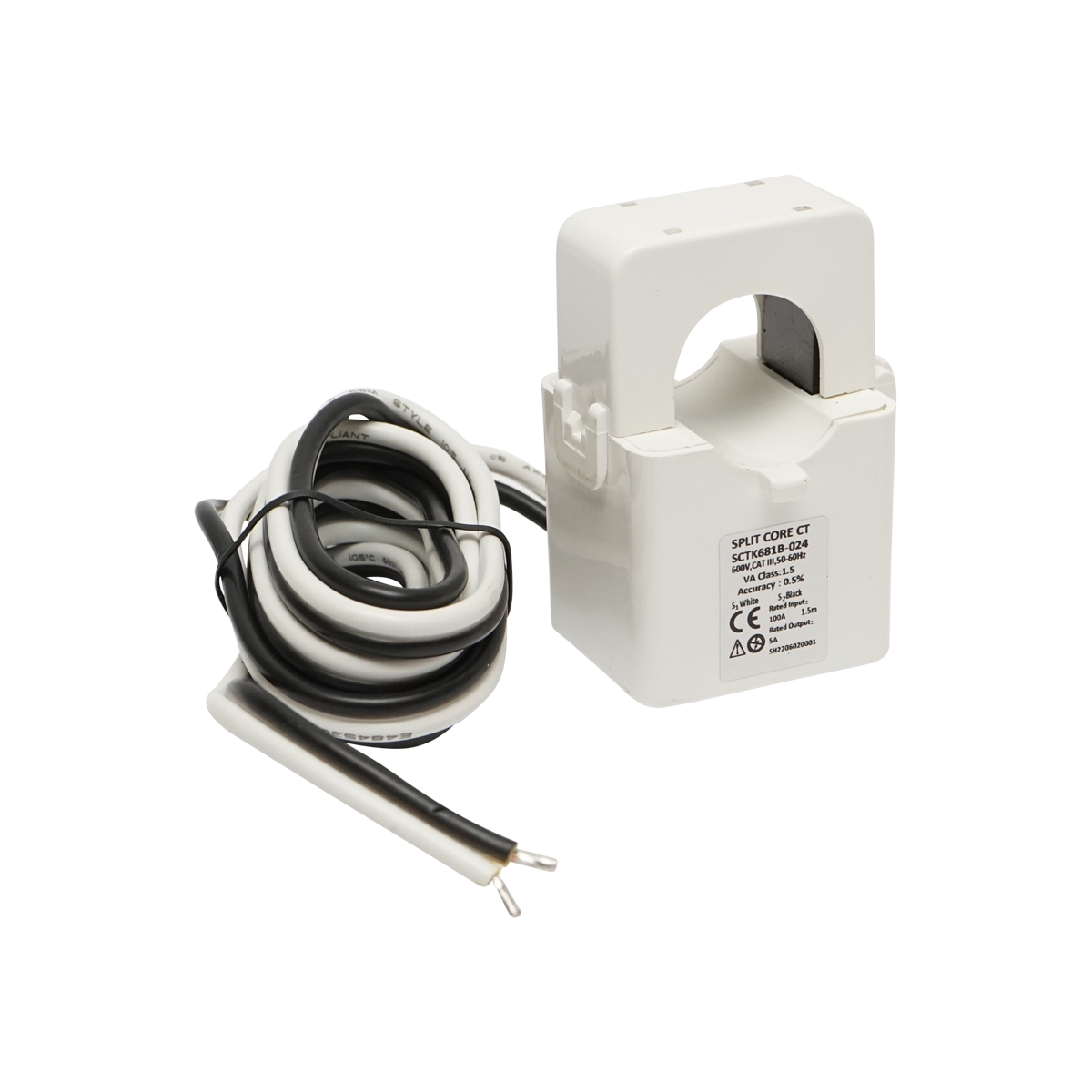 Kit releu putere DFUN DFPM91 smart meter, monofazic 220V, 63A cu siguranta digitala, transformator Split Core 600V, 50-60Hz – imagine 5