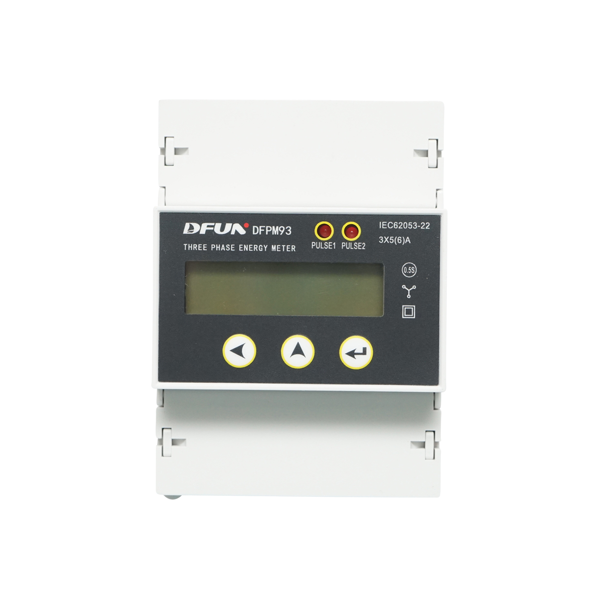 Kit releu putere DFUN DFPM93, smart meter, trifazic 3x220-380V, 6400imp/Kwh cu siguranta digitala, transformator Split Core 600V, 200A/5A, 50-60Hz – imagine 2