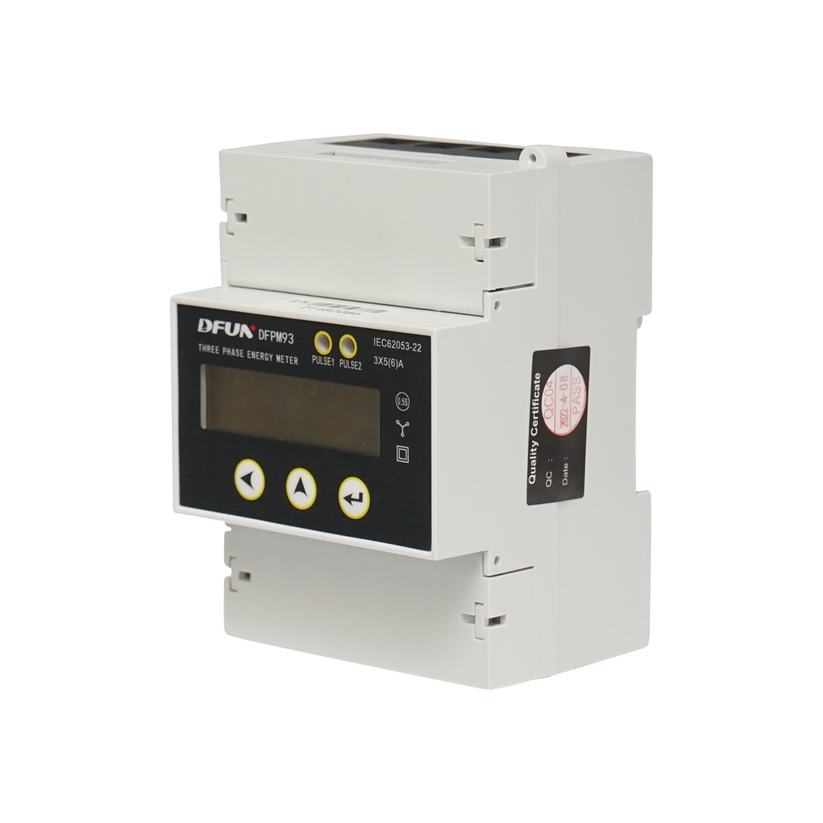 Kit releu putere DFUN DFPM93, smart meter, trifazic 3x220-380V, 6400imp/Kwh cu siguranta digitala, transformator Split Core 600V, 200A/5A, 50-60Hz – imagine 3