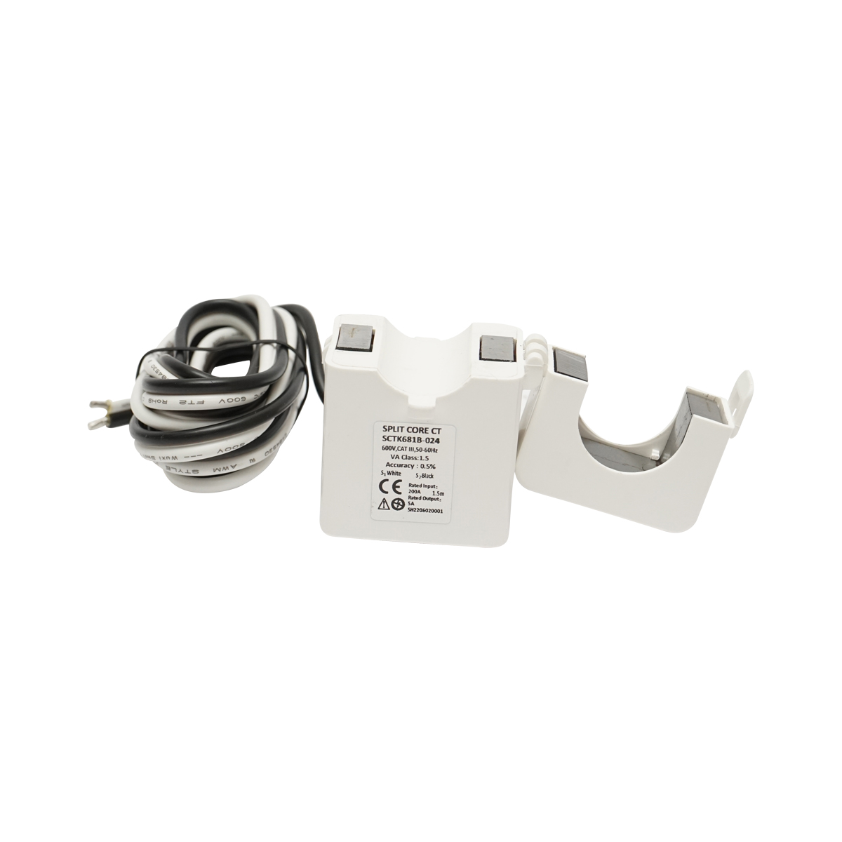 Kit releu putere DFUN DFPM93, smart meter, trifazic 3x220-380V, 6400imp/Kwh cu siguranta digitala, transformator Split Core 600V, 200A/5A, 50-60Hz – imagine 5