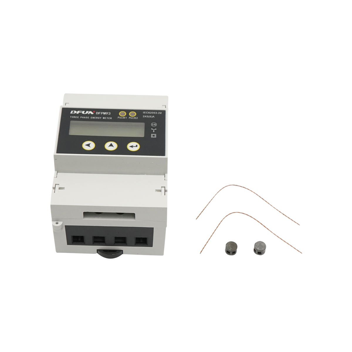 Kit releu putere DFUN DFPM93, smart meter, trifazic 3x220-380V, 6400imp/Kwh cu siguranta digitala, transformator Split Core 600V, 200A/5A, 50-60Hz – imagine 7