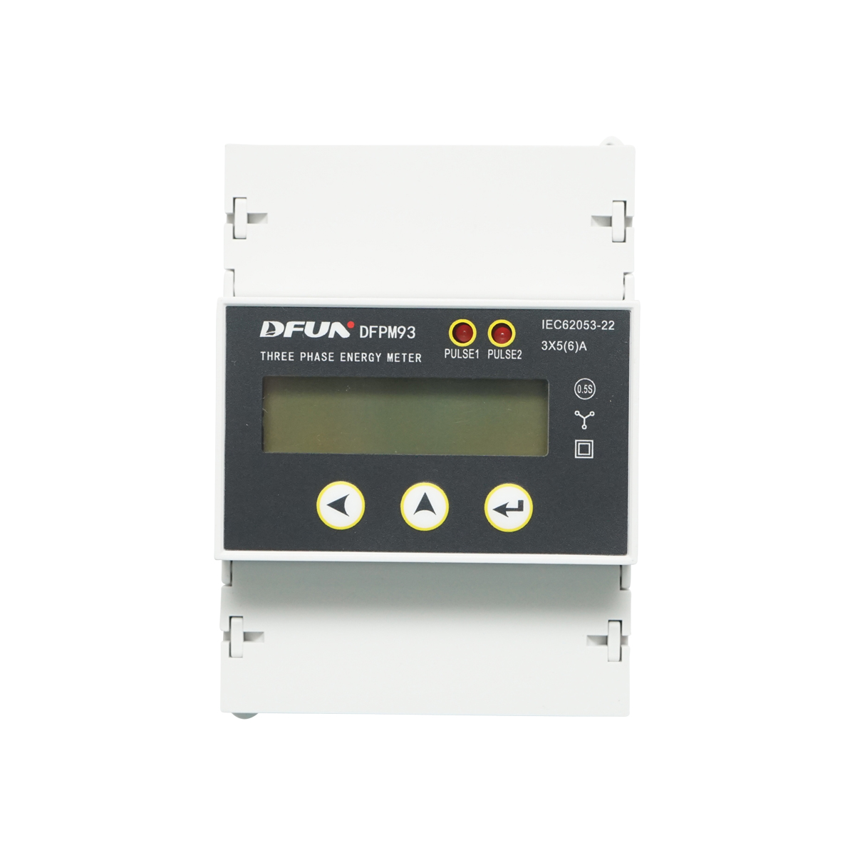 Kit releu putere DFUN DFPM93 smart meter, trifazic 3x220-380V, 6400imp/Kwh cu siguranta digitala, transformator Split Core 600V, 300A/5A, 50-60Hz – imagine 2