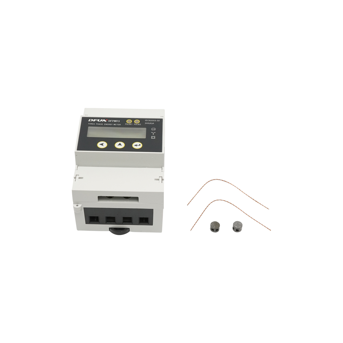 Kit releu putere DFUN DFPM93 smart meter, trifazic 3x220-380V, 6400imp/Kwh cu siguranta digitala, transformator Split Core 600V, 300A/5A, 50-60Hz – imagine 6