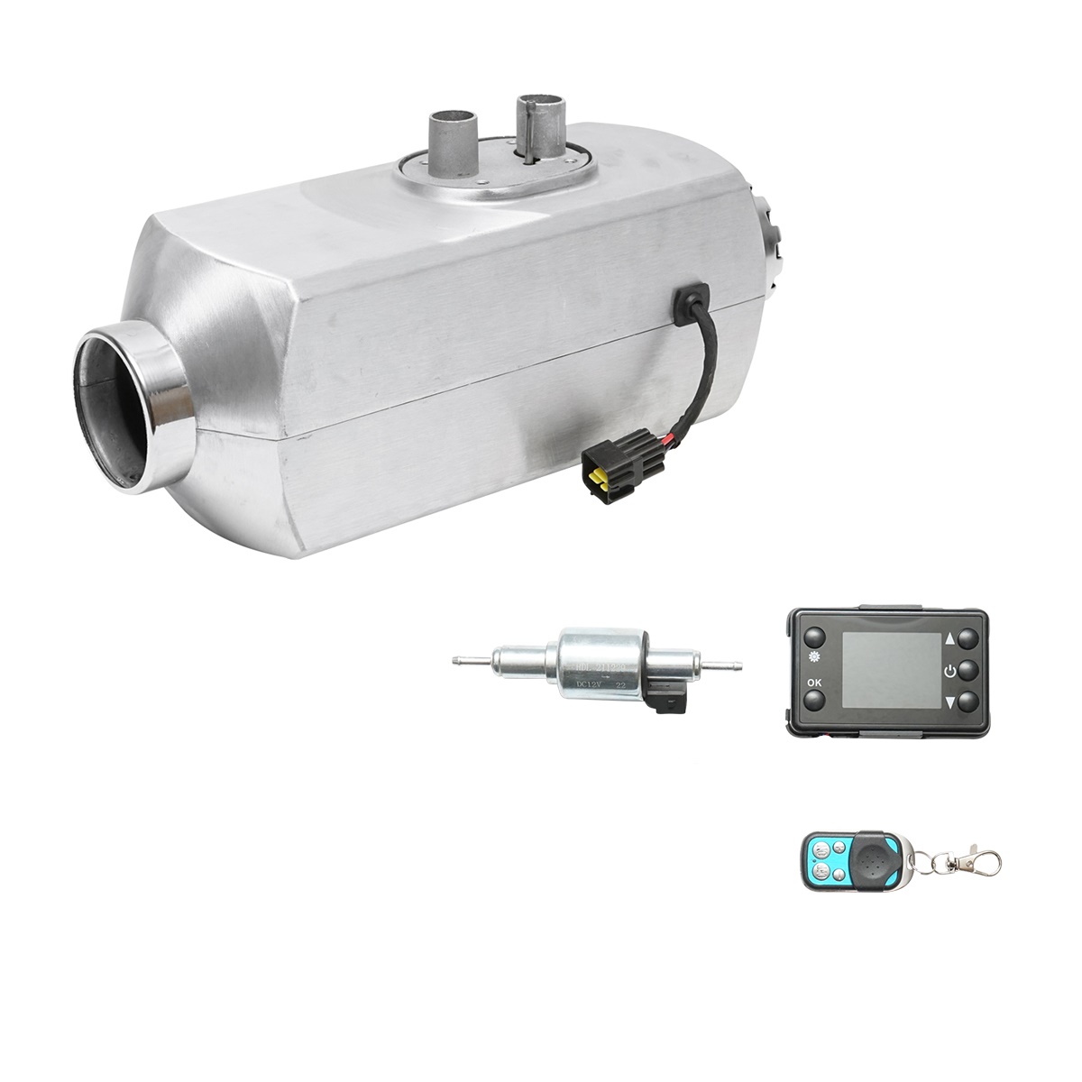 Incalzitor stationar, sirocou 12V, 5KW, display LCD, cu telecomanda si bujie Kyocera Breckner Germany	