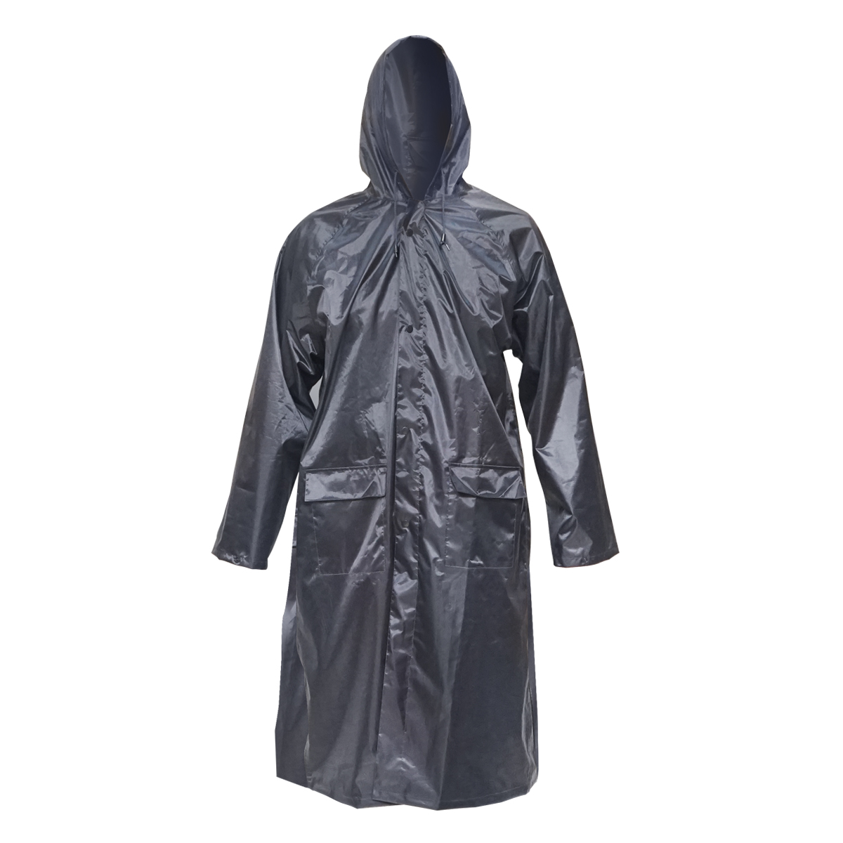 Pelerina cu gluga impermeabila XXL din poliester cu membrana PVC fante de aerisire, 2 buzunare si fermoar navy blue Breckner Germany