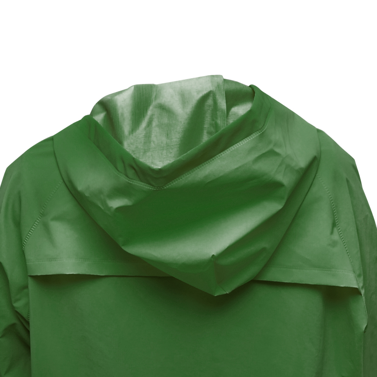 Pelerina cu gluga impermeabila L poliester si PVC cu fante de aerisire, 2 buzunare si fermoar verde Breckner Germany – imagine 4