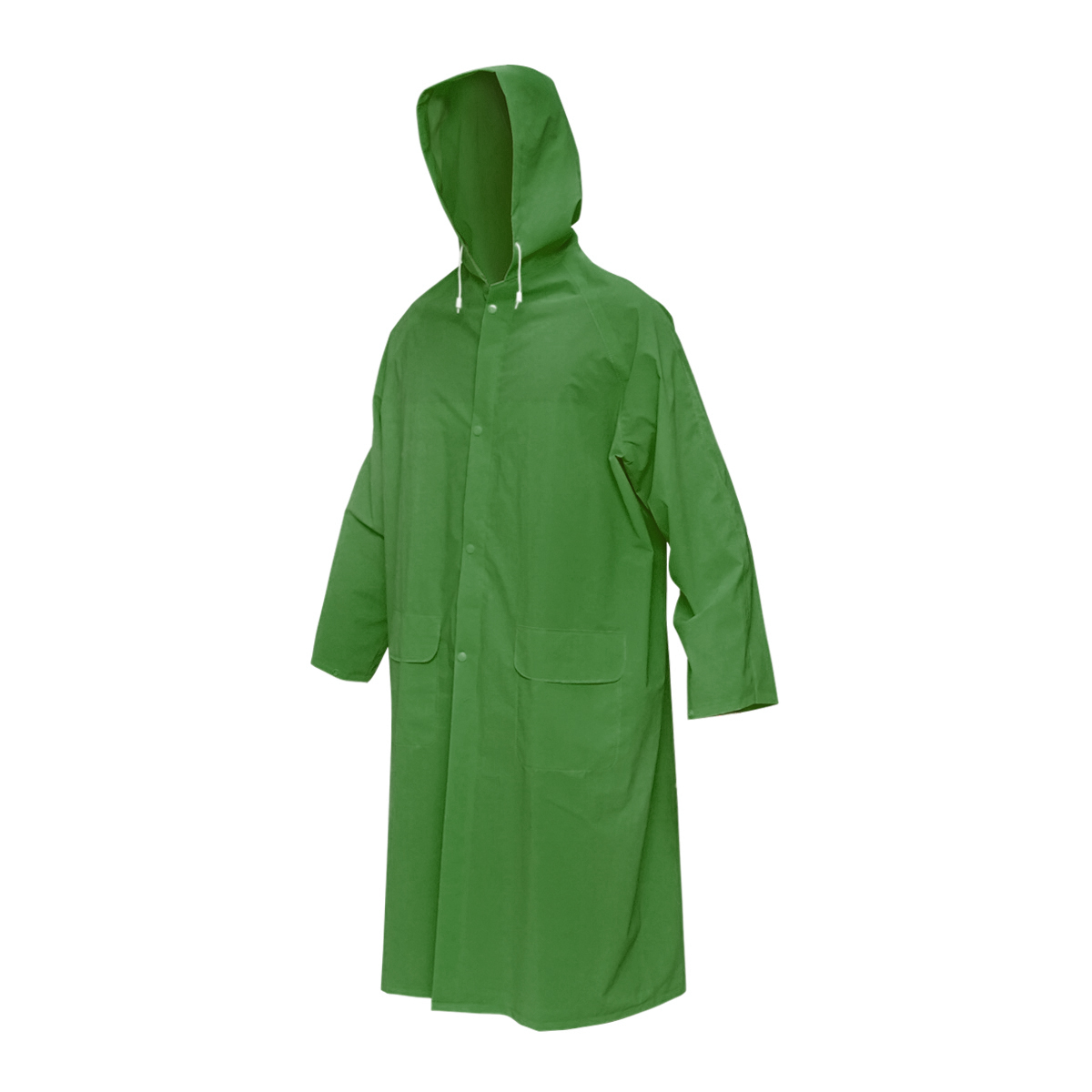 Pelerina cu gluga impermeabila XXXL poliester si PVC cu fante de aerisire, 2 buzunare si fermoar verde Breckner Germany – imagine 2
