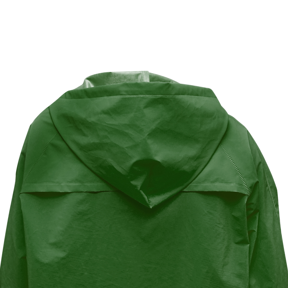 Costum impermeabil L cu gluga si salopeta din poliester si PVC, verde Breckner Germany – imagine 6