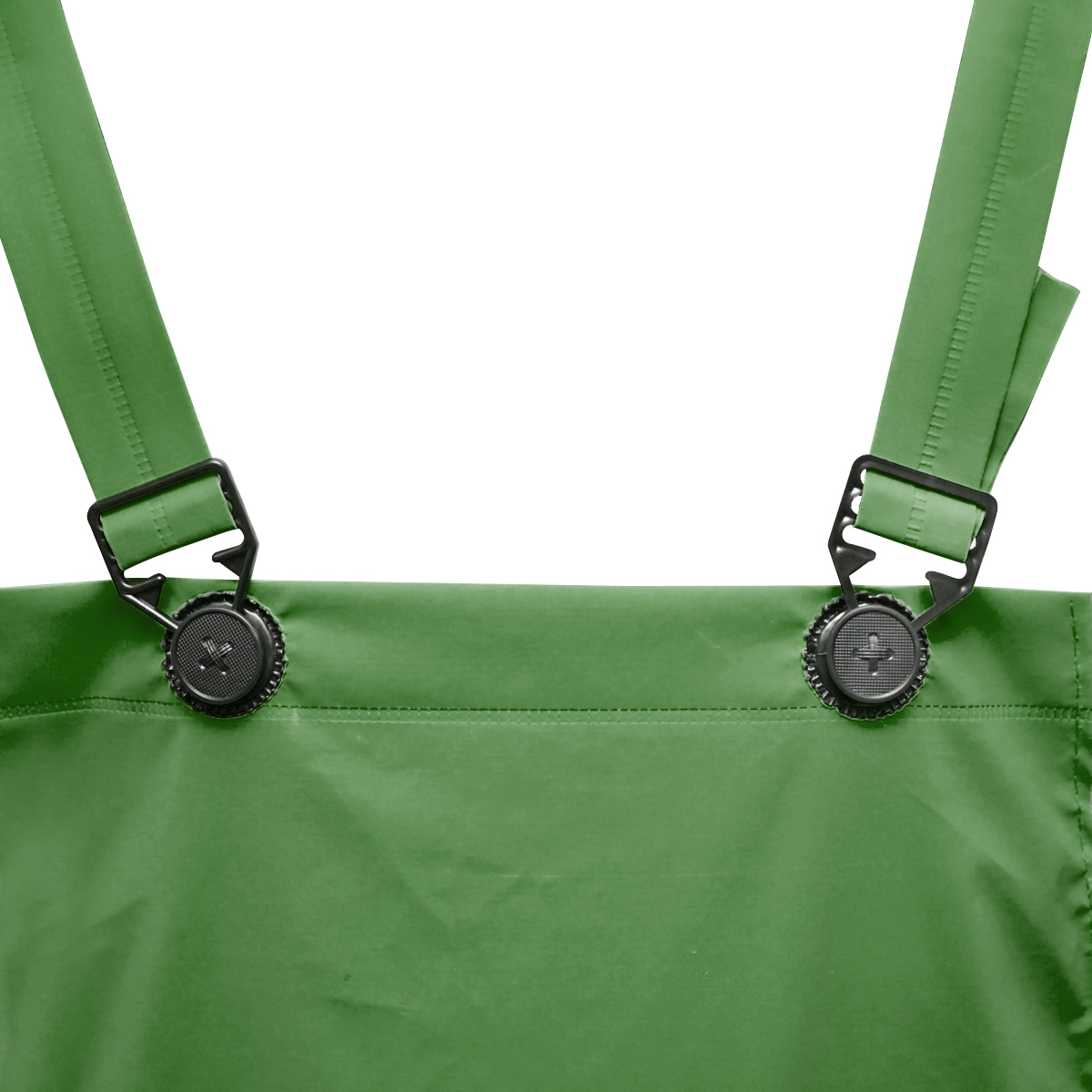 Costum impermeabil XL cu gluga si salopeta din poliester si PVC, verde Breckner Germany – imagine 9