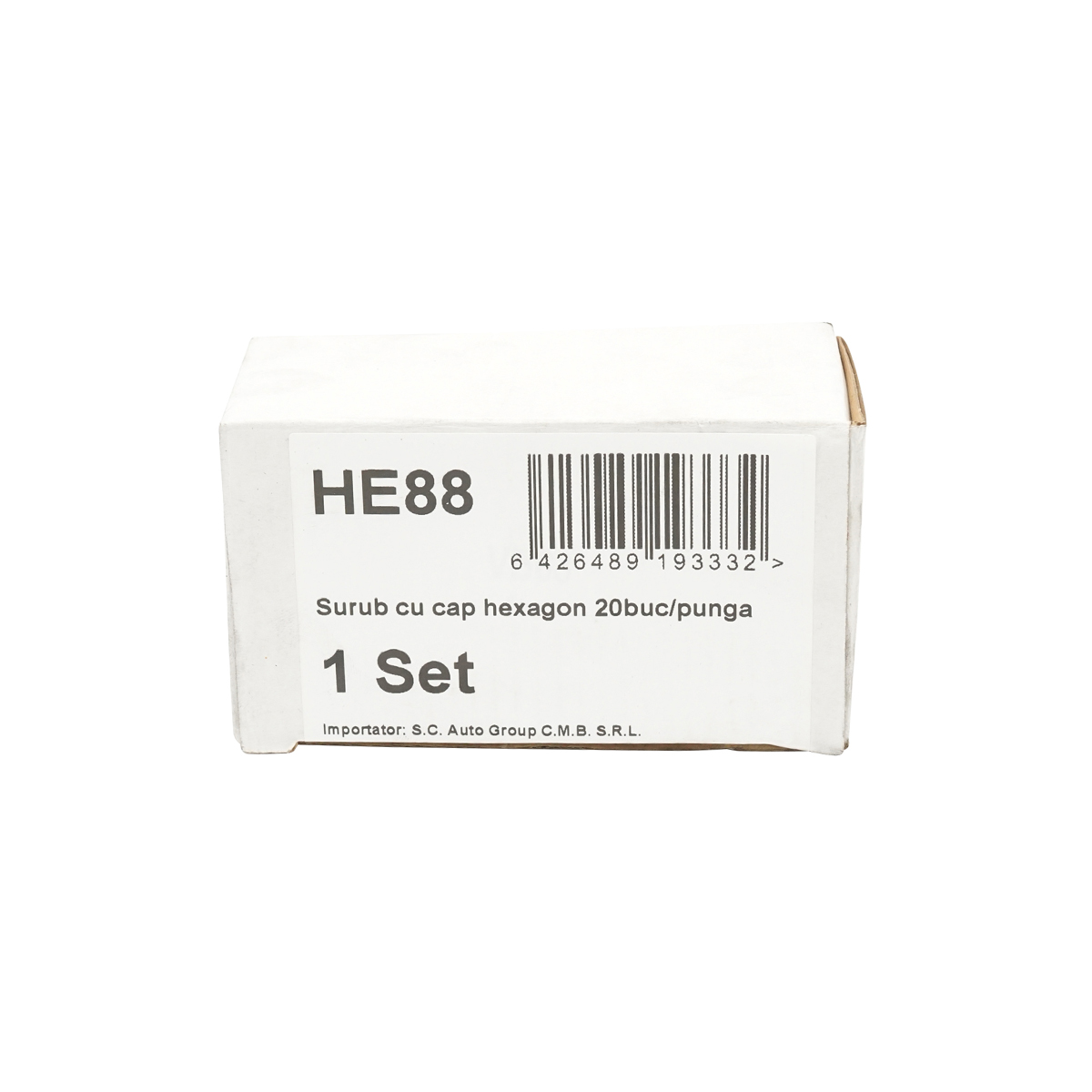 Surub autoforant cu cu saiba si cap hexagonal 6x80mmx20 buc Breckner Germany – imagine 5