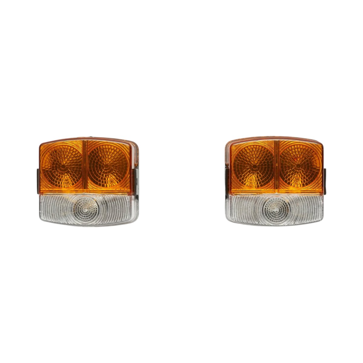 Set lampi semnalizare si pozitie fata stanga/dreapta John Deere, Renault, Deutz Fahr, Fendt 95x90x55mm cod OEM 3057564R91, 3226119R1, 6005014057, AL60127, X830180036000, 02377448, 04389584