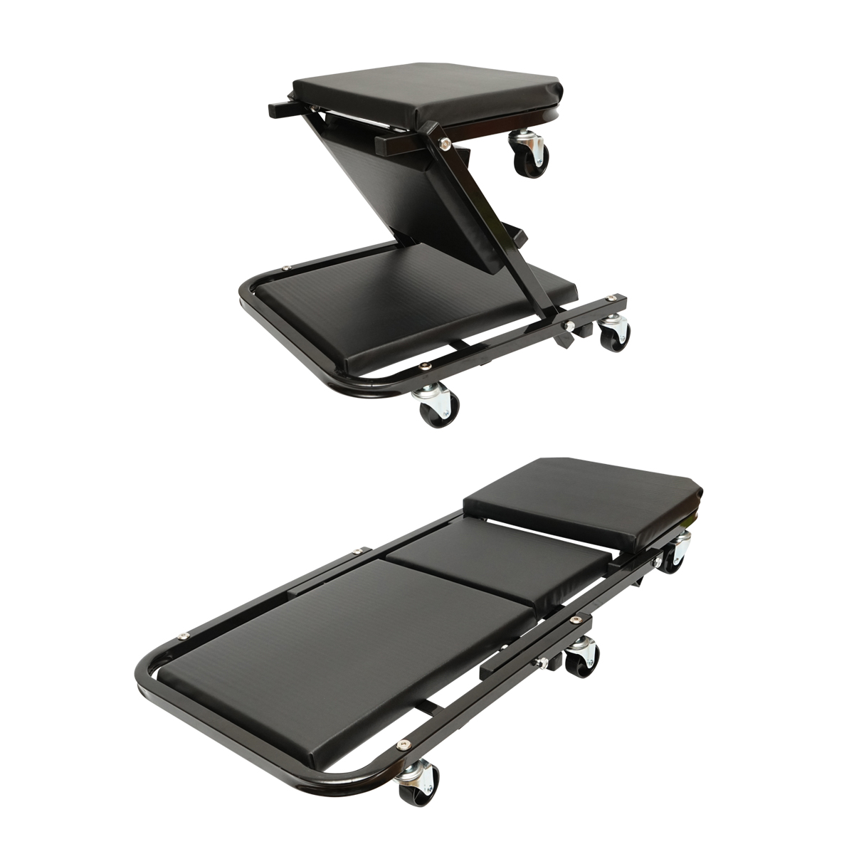 Scaun, pat cu role pentru atelier mecanic Breckner Germany