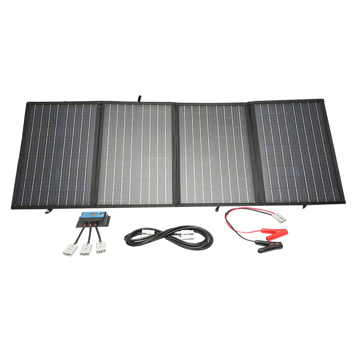 Panou solar 150W fotovoltaic monocristalin, pliabil tip valiza cu regulator de tensiune 12V/20A Breckner Germany – imagine 4