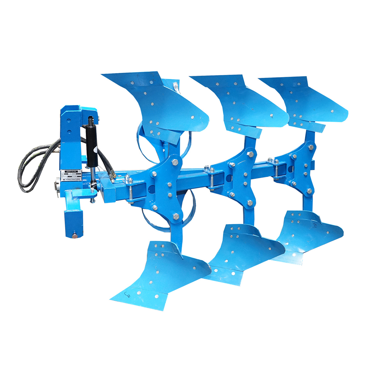 Plug agricol cu 3 trupite reversibil hidraulic, cormane pline Konig Traktoren