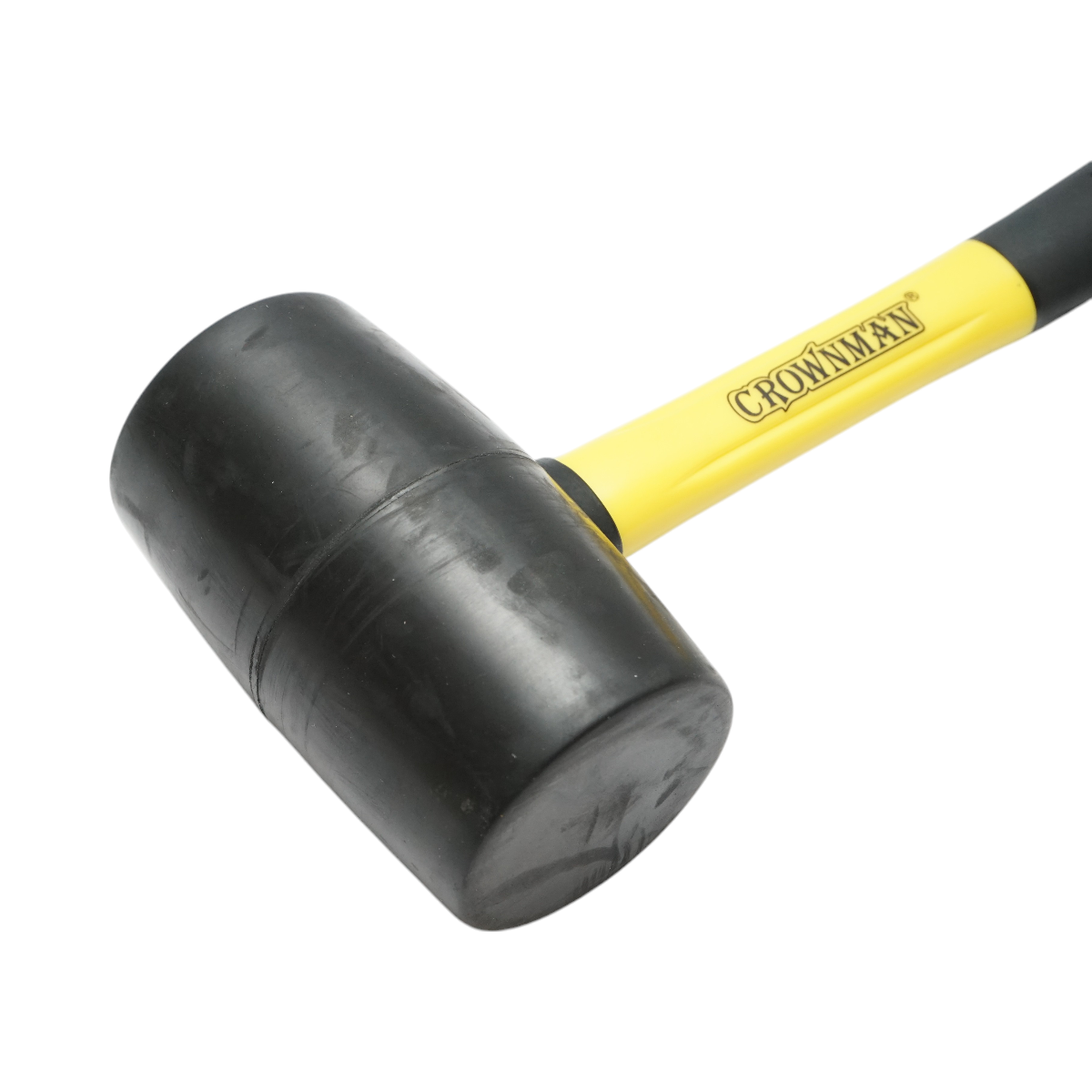 Ciocan de cauciuc 900gr cu maner din fibra de sticla Crownman – imagine 3