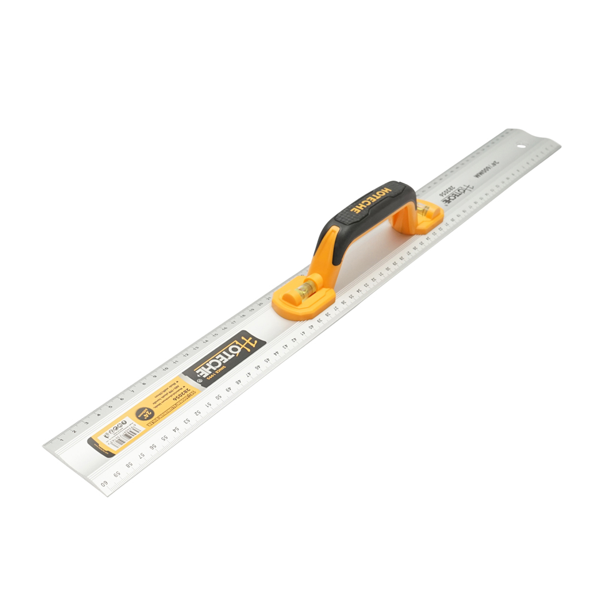 Rigla aluminiu, boloboc 600mm cu maner si 2 nivele vertical si orizontal Hoteche – imagine 3