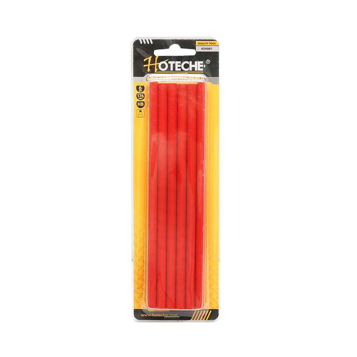 Creion pentru tamplarie, zidarie 176 mm. Set 6 bucati Hoteche