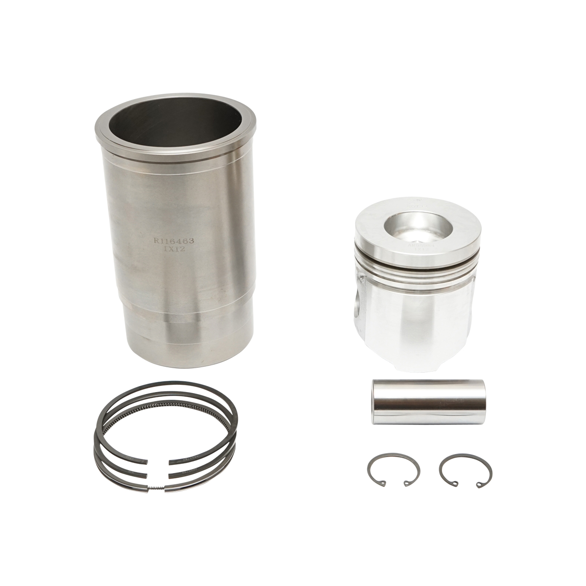 Set piston motor pentru John Deere motor Perkins cod OEM R78041, AR90550, AR71592, motor Perkins 6 cilindri
