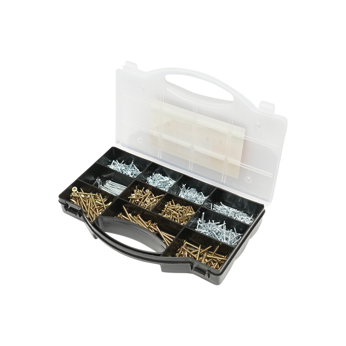 Trusa cuie si suruburi 1365 piese Hoteche