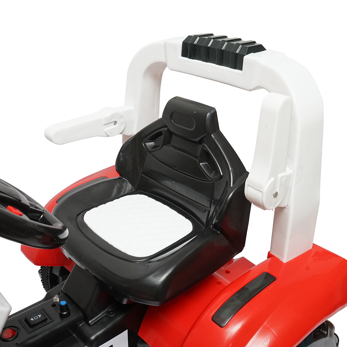 Tractor electric cu remorca si baterie pentru copii, jucarie 3-6 ani Hello Baby – imagine 5