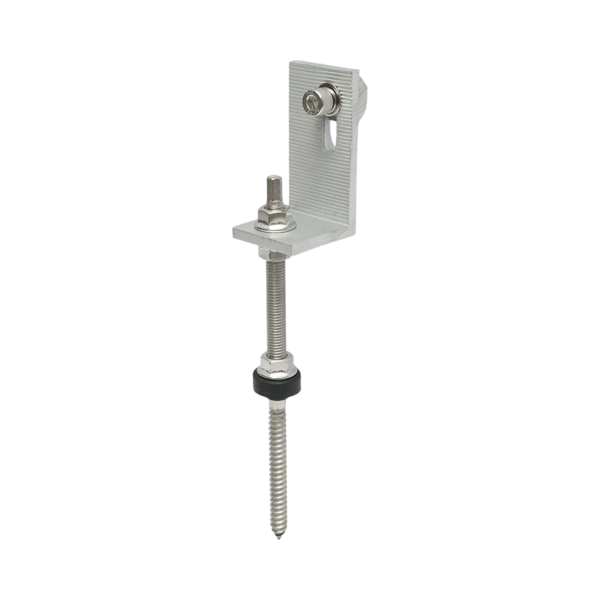 Set clema L pentru acoperis tabla cu bolt M10X200mm prinderi panou solar fotovoltaic Breckner Germany