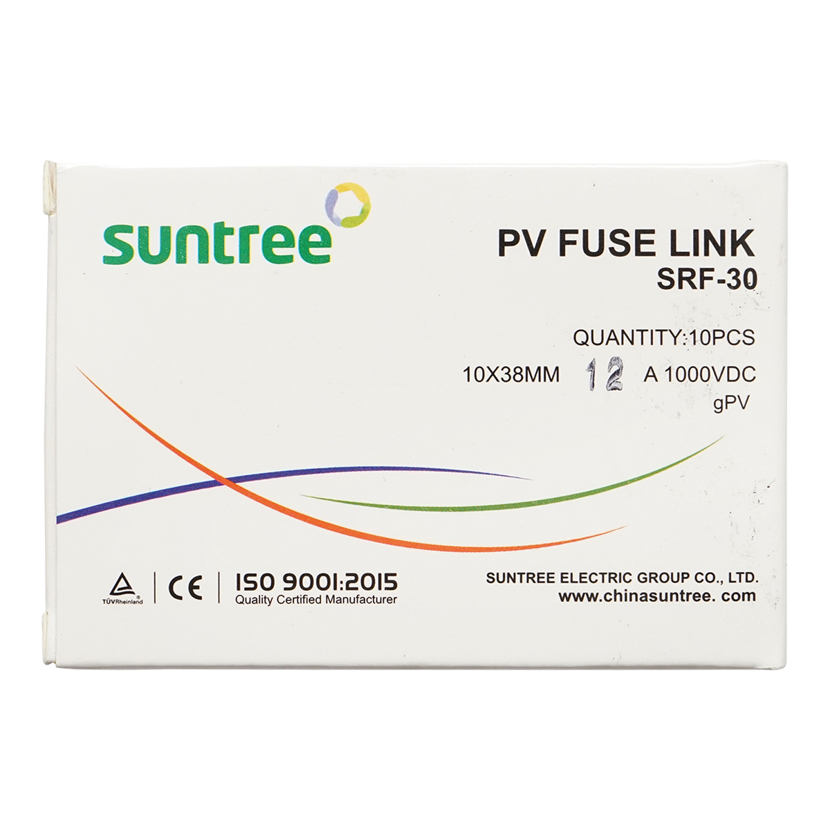 Siguranta fuzibila cilindrica SRF-32 pentru sisteme solare gPV, 12A, 1000V Suntree – imagine 3