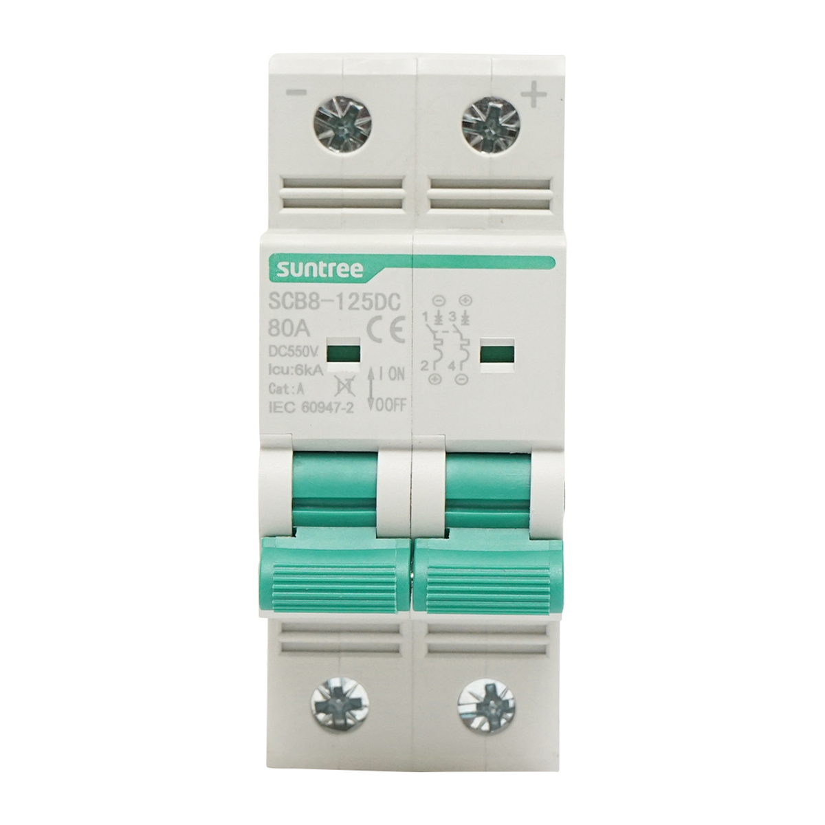 Separator, intrerupator de suprasarcina automat 2P, 80A, 550VDC Suntree